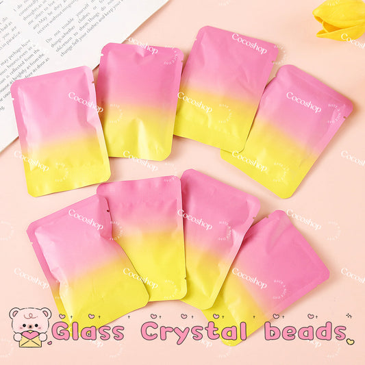 キラキラ光るガラスクリスタルビーズの福袋 -- ライブで公開